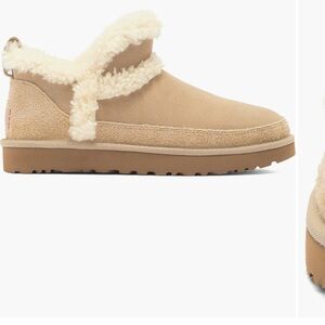 NWT Ugg Classic Ultra Mini Spillseam Genuine Shearling Bootie Size 9